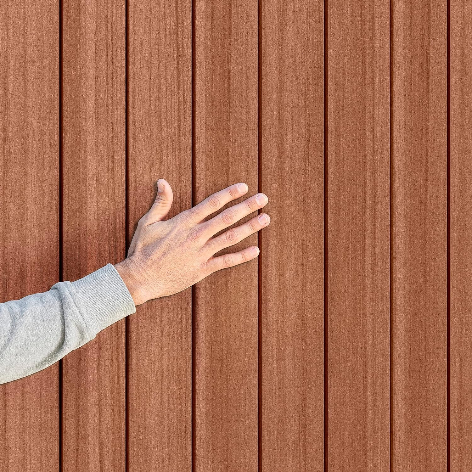 Darwin Outdoor Apex Double Door Garden Storage Shed 6 X 4Ft Brown Wood Look and Feel | Fade Free | All Weather Resistant | Safe and Secure | Zero Maintenance | 15 Year Warranty