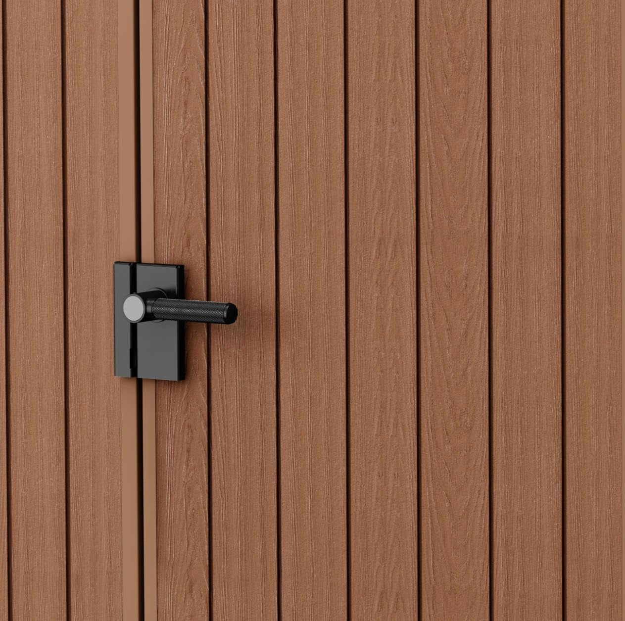 Darwin 4X6 Garden Shed with Natural Wood-Look | Evotech Composite, Weather-Resistant & Maintenance-Free | Outdoor Storage for Tools, Bbqs & Bikes | Heavy-Duty Floor & Lockable Door